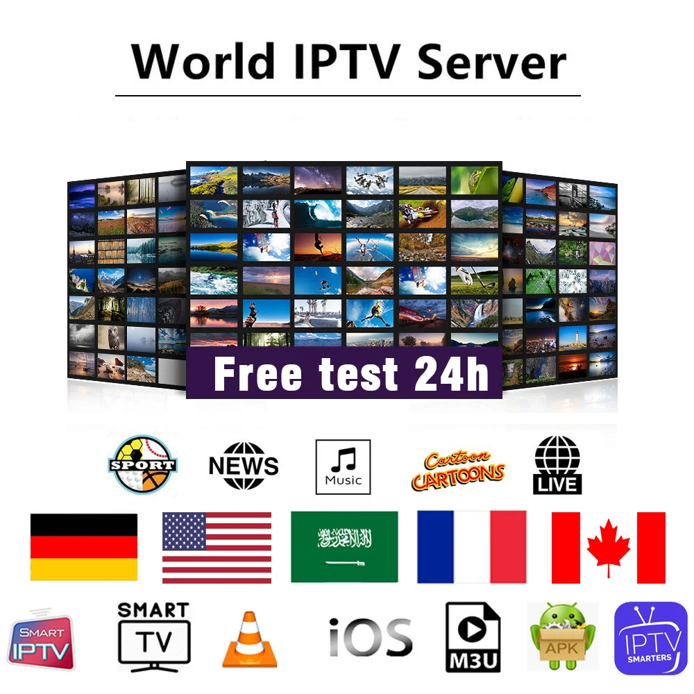 

Hot Sell Best IPTV Panel m3u trial free test trial code