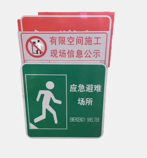 Customized hanging emergency fire exit sign with LED Light