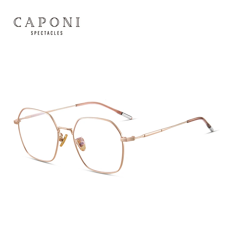 

CAPONI 2021 Hot Sale Metal Eyeglasses Frames River Optical For Women Men