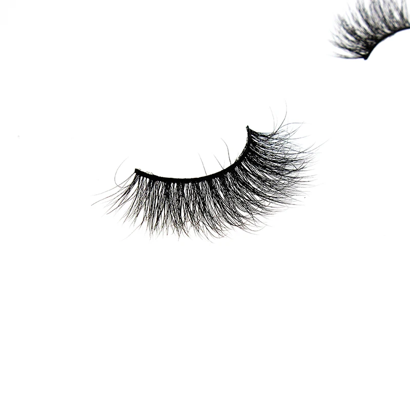 

Hot Selling magnetic eyelashes 6d mink eyelashes clear band eyelashes in Good Quality, Black color