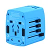 Smart Wall Charger with All-in-one Universal Plug 5A 4 USB Charging Port Gold Color