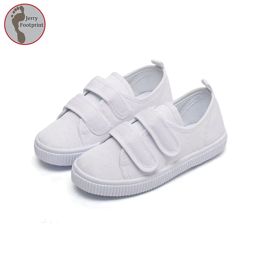 

Cheap Boy Girl Children Casual Shoes Wholesale Kids White Canvas Shoes