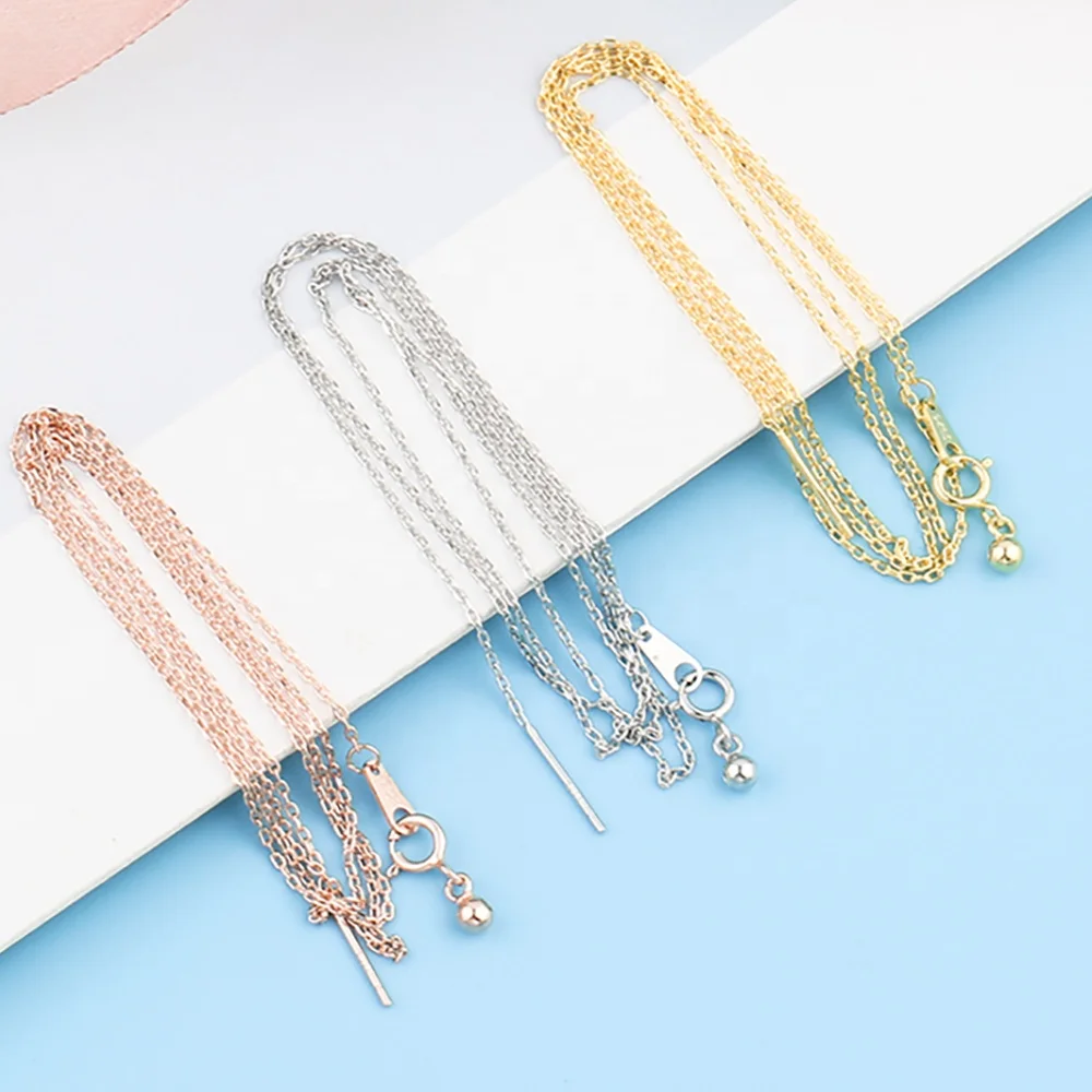 

Hot sale 316 L Stainless Steel Gold Plated DIY necklace chains for jewelry making