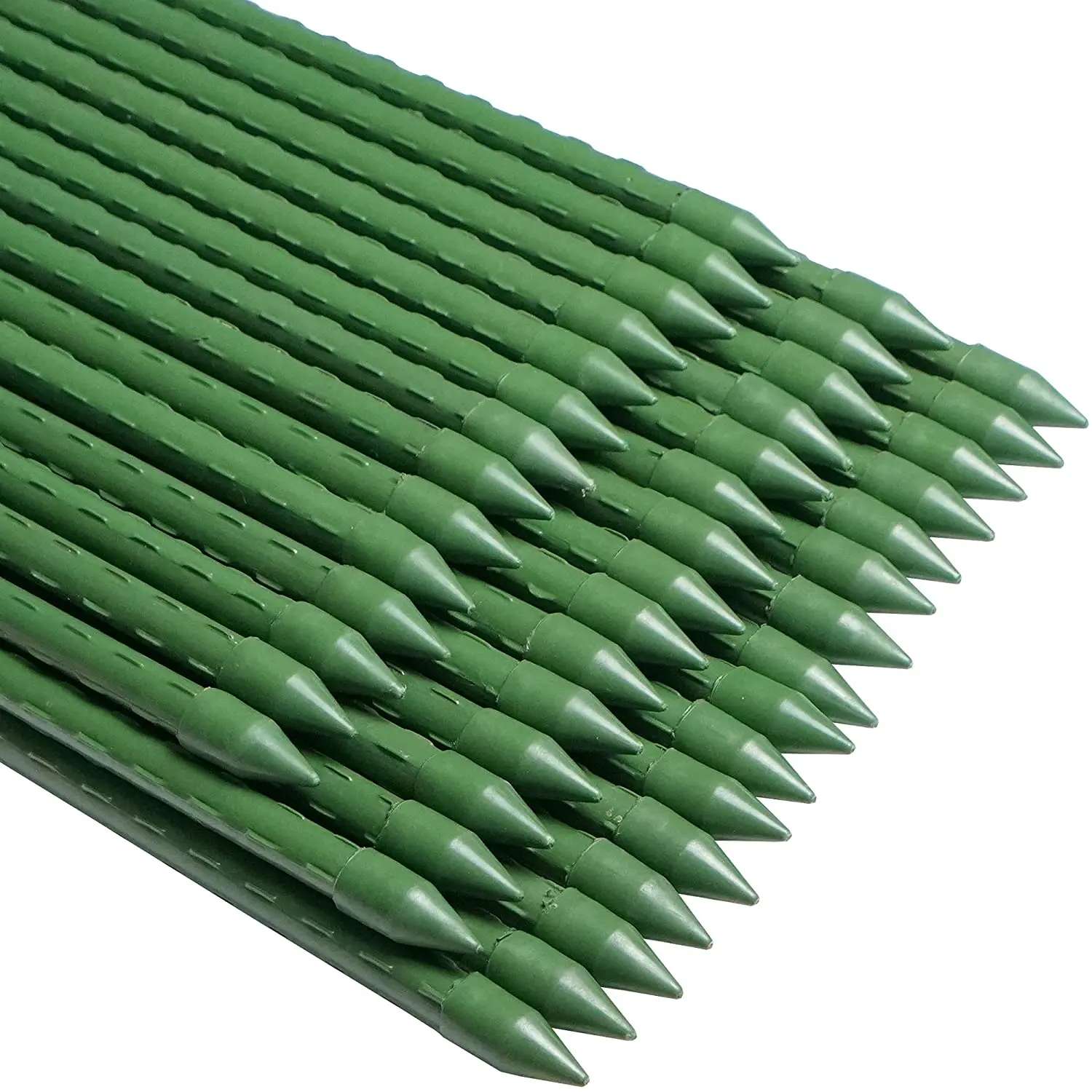 

Hot sale PE coated Plastic Metal Ground Plant Arch Support Stakes for garden plastic coated steel garden stakes