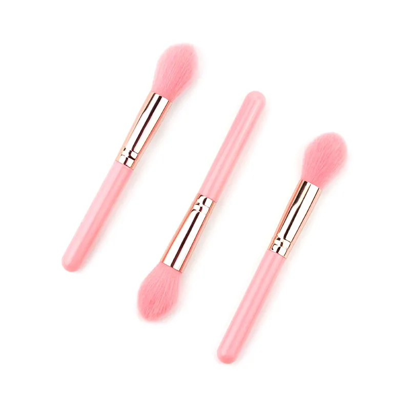 

High quality Pink Wooden Handle Kabuki Makeup Powder Brush Make up Brushes