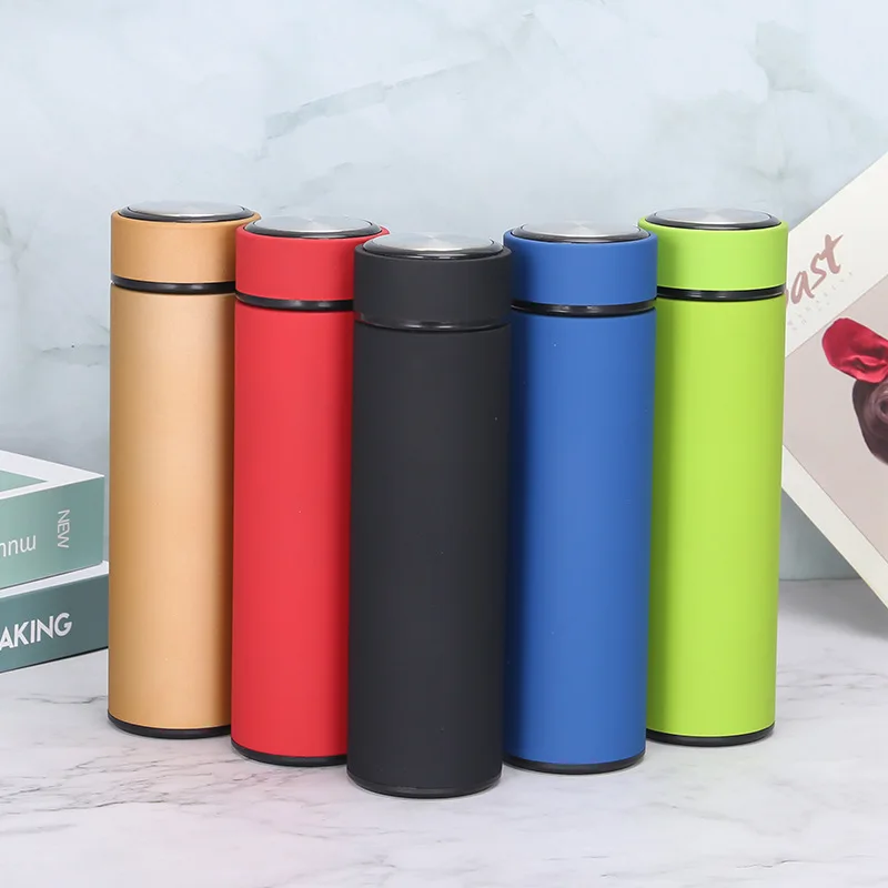 

2020 Straight Vacuum Cup High Quality 304 Stainless Steel Water Bottle Double Wall Insulated Vacuum Flask, Black/white/pink/green