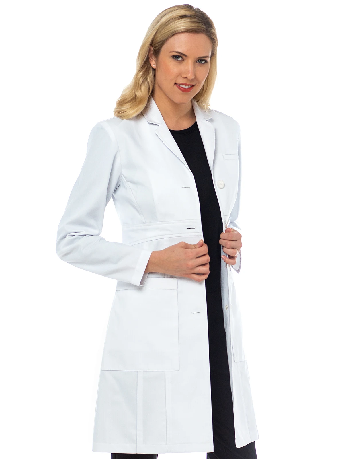 
Good Quality Low Price White Medical Doctor Uniform For Female 