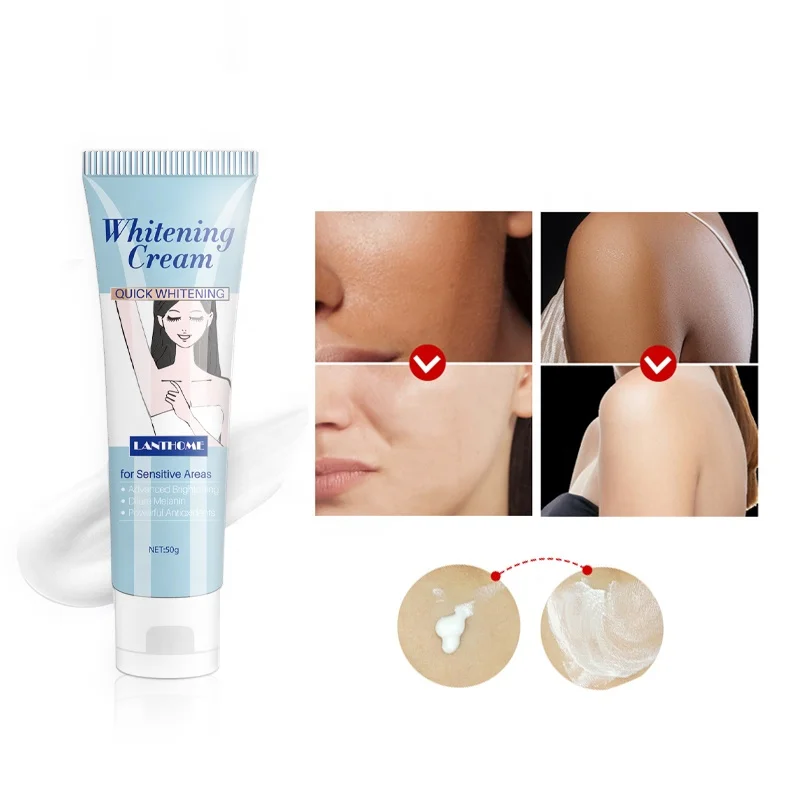 

50g Hydrating Remove Melanin Leg Back Armpit Whitening Cream Bleaching Sensitive Areas Skin Whitening Face Cream