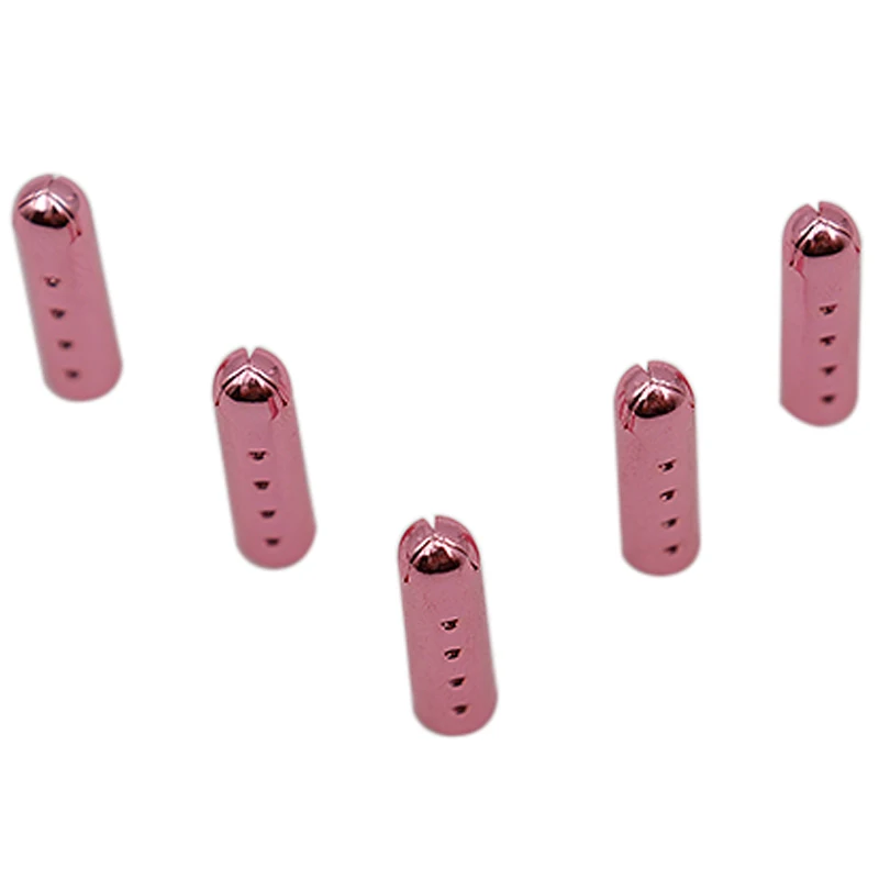 

Manufacturers custom shoe lace tip Aglet charm laser Pink metal aglet for sneaker shoelace metal decoration