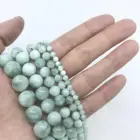 The Newest Amazonite Smooth Round Gemstone Natural Stone Beads for Jewelry Making