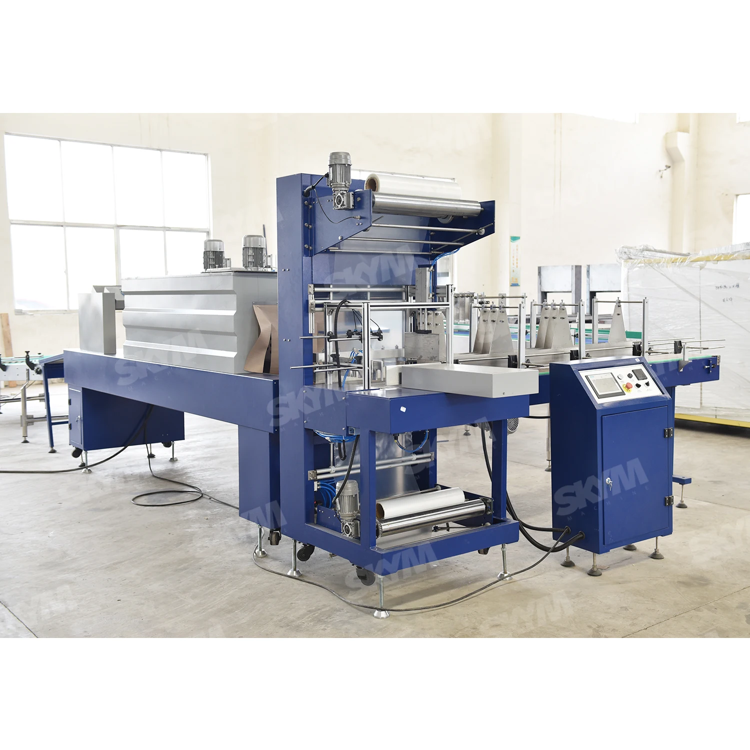 Automatic Pe Film Heat Shrink Wrapping Machine Bottled Water Wrapping