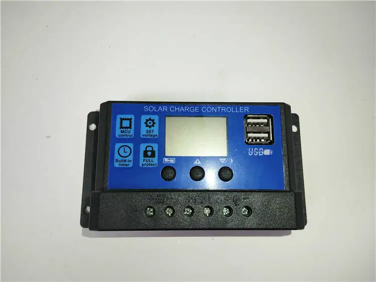 
12V 24V 48V 30A Mini PWM Auto Solar Panel Charge Controller 30A 12V 24V Battery Charger Controller 