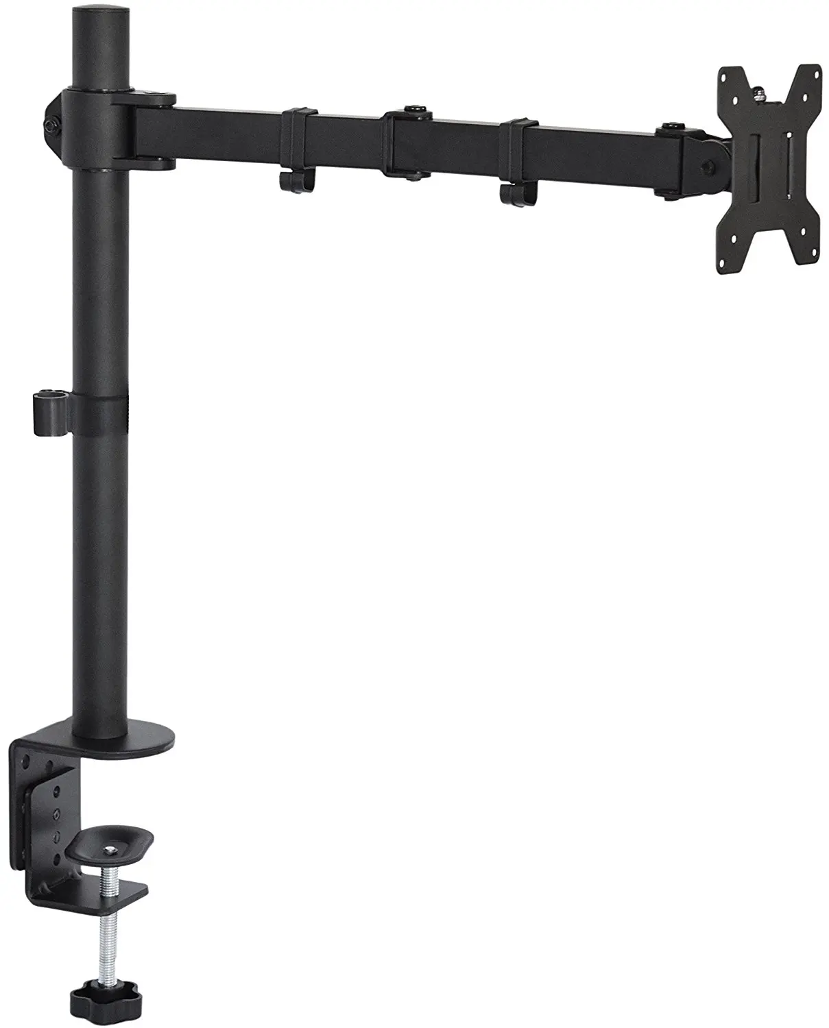 

Single Arm Adjustable Monitor Desk Mount 13 to 27, Black
