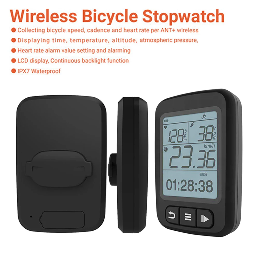 

Hot Sale Digital Speedometer Bicycle Computer Speedometer Bike Compurter, Black