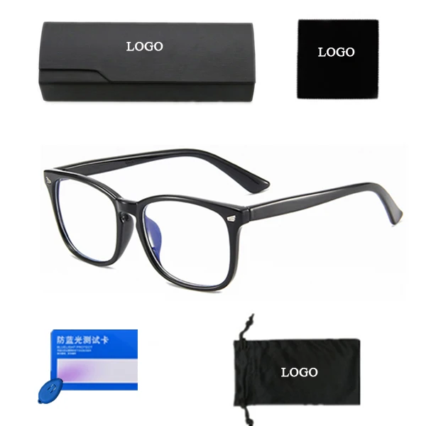 

Wholesale Optical Frame Can Custom Design Brand Glasses Set Computer Gaming Anti Blue Light Blocking Glasses 2021, 5 colors