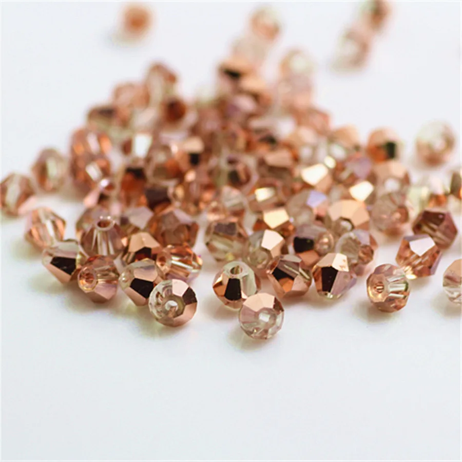 

New Trendy Red Copper Color Crystal Beads Household Curtain Exquisite Bead Strands Glass Loose Beads For Jewelry Making