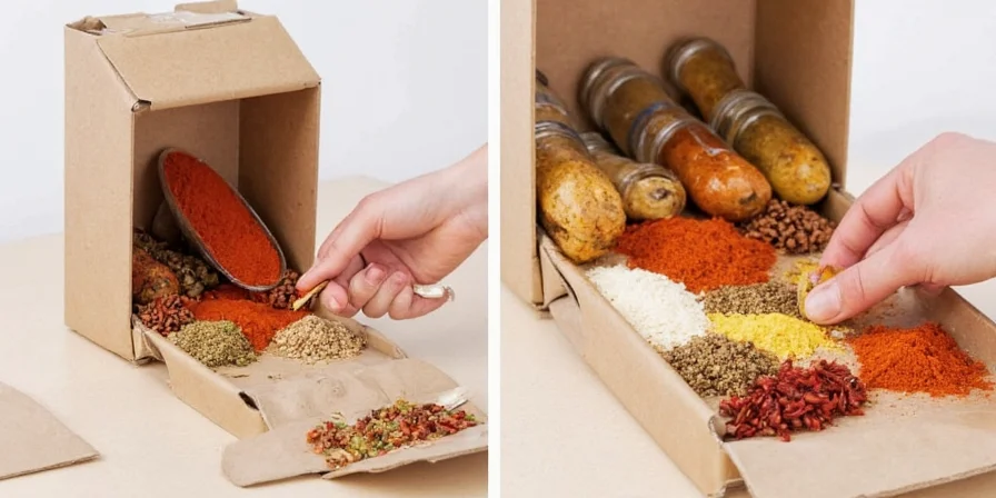 Umgenutzte pharmazeutische Behälter für Gewürzlagerung