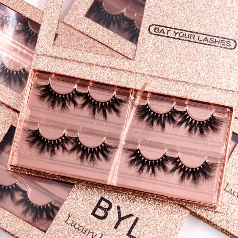 Factory wholesale price 25mm 3d mink eyelashes real siberian mink 25mm lashes with customize own brand box