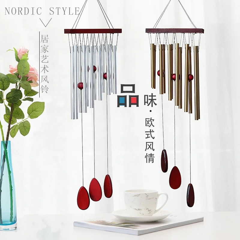 

New design cicada sound Mixia 12 metal wind chimes ornaments home garden metal wind chimes decoration