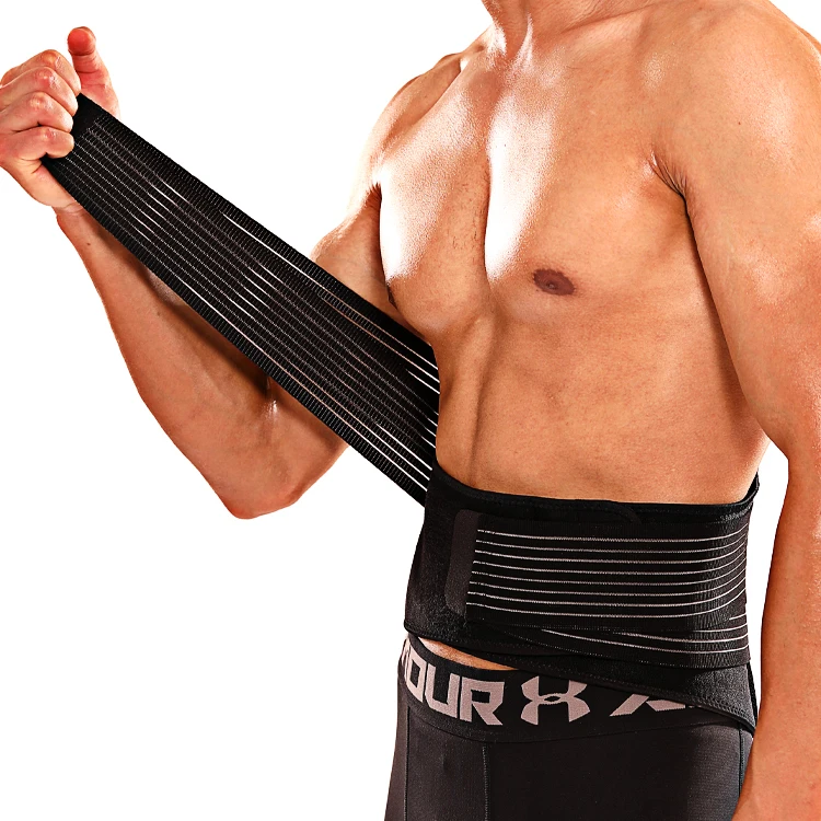 

Premium Sport Gym Lower Back Support Slimming Waist Trimmer with Pocket for Women and Men, Black