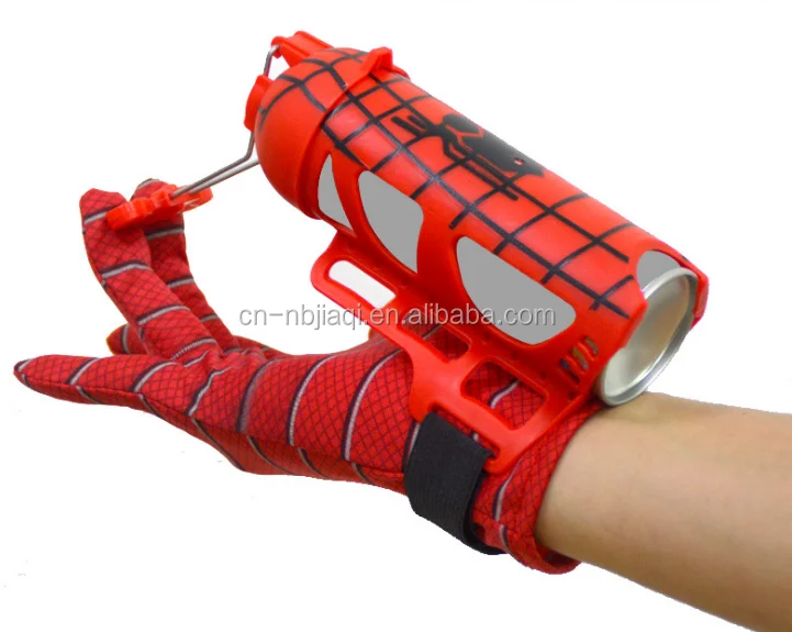 spider man gloves that shoot silly string