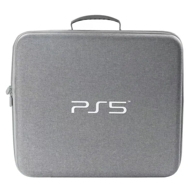 

Travelcool PS5-Bag7 Anti-fall EVA PS5 Host Storage Bag PS5 Host Accessories Storage Bag PS5 Travel Storage Bag, Gray