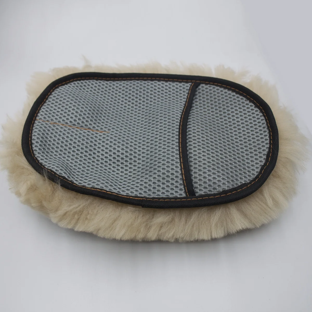 
sheepskin wash mitt,single side wool cleaning /washing mitt 