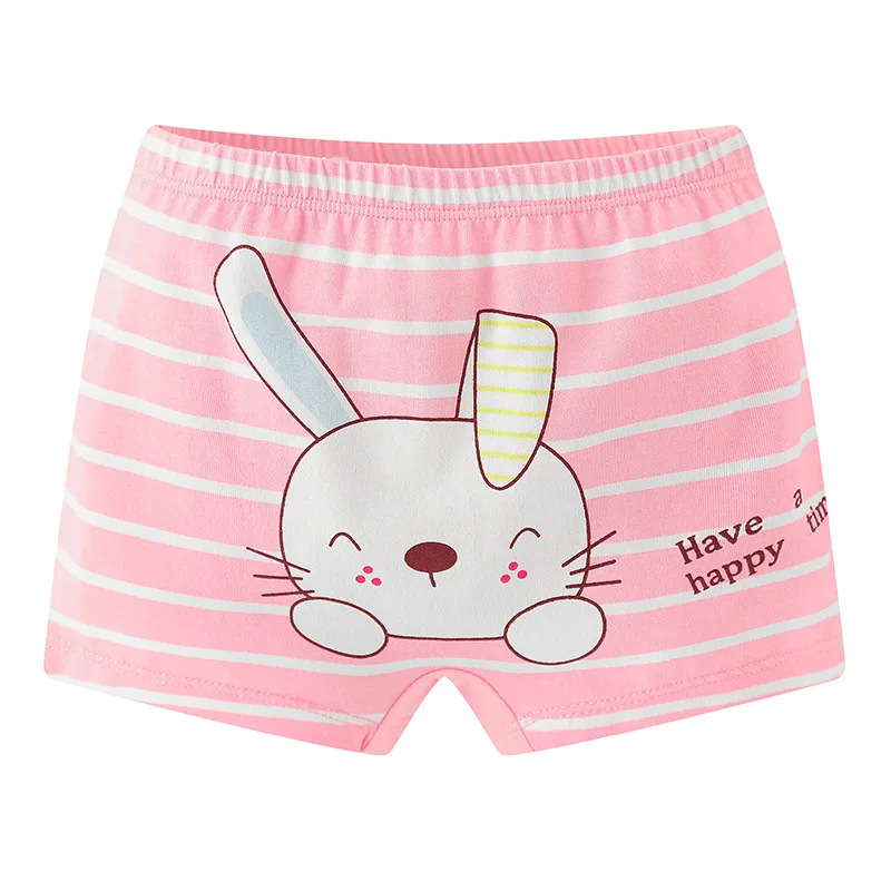 

Cartoon Children's Underwear Baby Bread Pants Girls Flat Horned Baby Underwear Wholesale