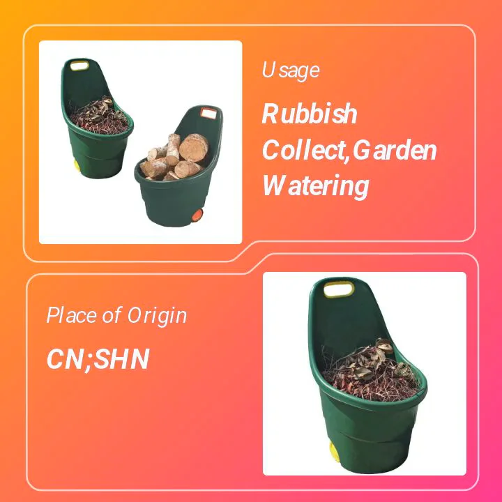 Wheeled Plastic Rolling Garden Yard Tool Cart Bucket Buy Plastic