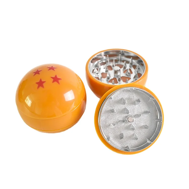 

Tabaco New Dragon Ball Smoke Grinder Spherical Three-layer Animation Metal Smoke Grinder Zinc Alloy Grinder