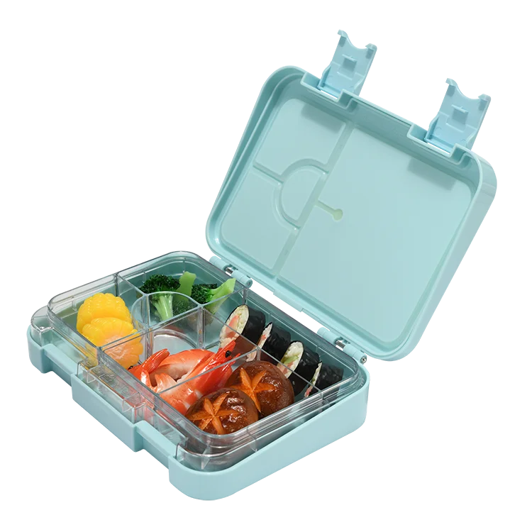 

Bento Lunch Box Lid 4/6 Compartments With Double Buckle Factory Custom Lunch Bento Box, Customized pantone color