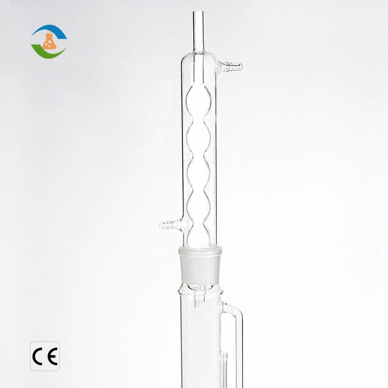 Lab Glassware Soxhlet Extractor Apparatus With Coil Condenser