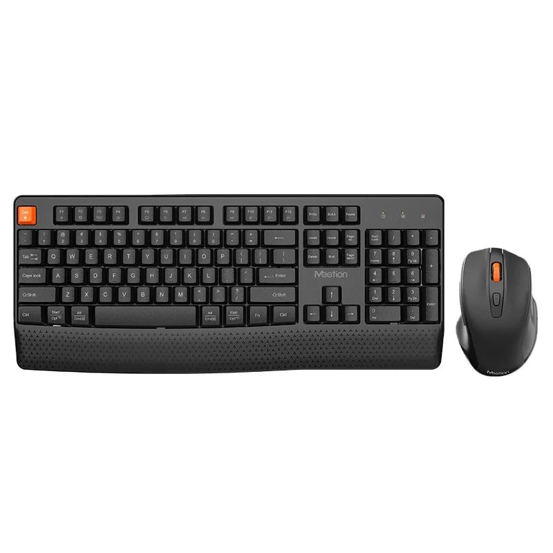 

Meetion MT-C4130 Full Size Keyboard and Mouse Combo Ergonomic 2.4G Wireless Office Gaming 104 Keys Keyboard and Mouse