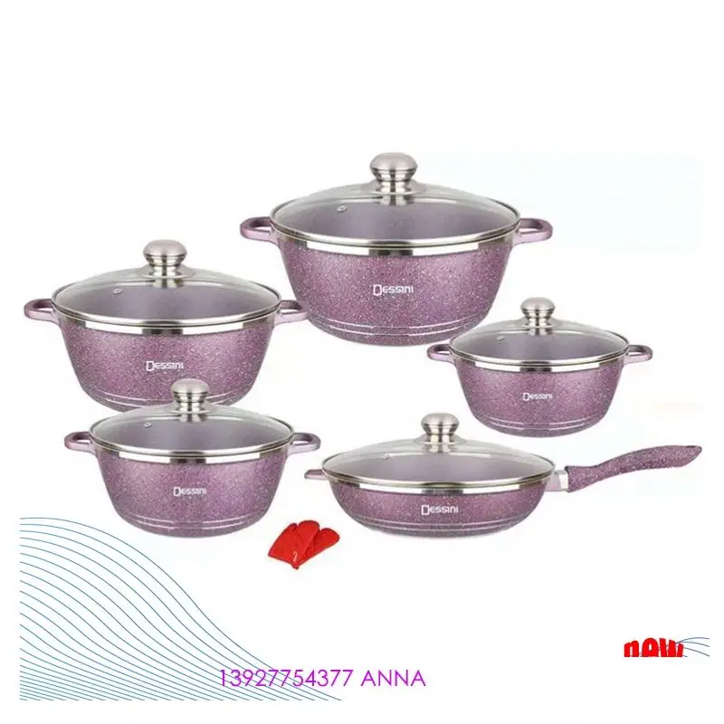 

Economical custom design kitchen cooking pots sets nonstick