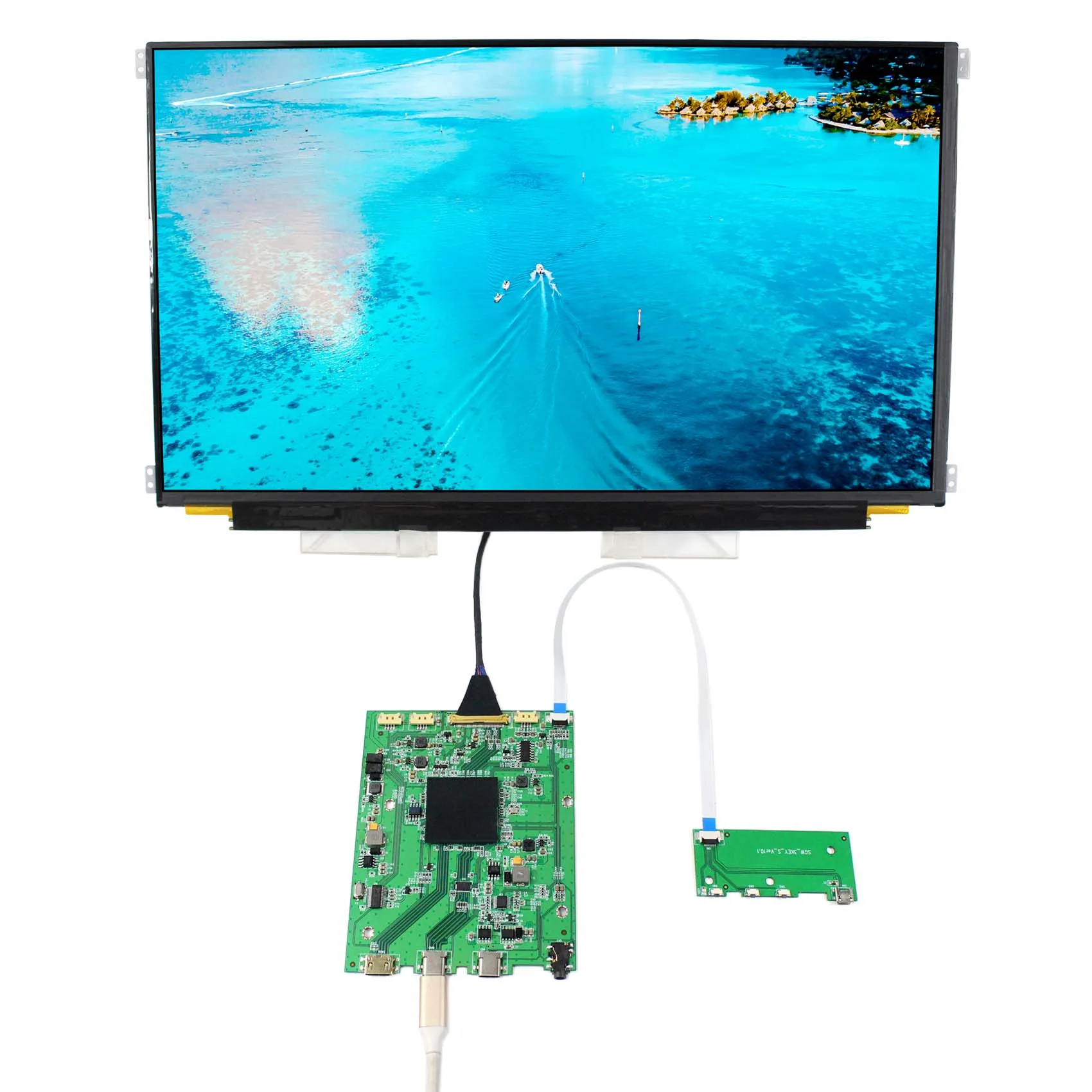 eDP 60Hz 4K LCD Controller Board Dual HDMI 2.0+MINI DP For LQ156D1JW04 3840x2160 