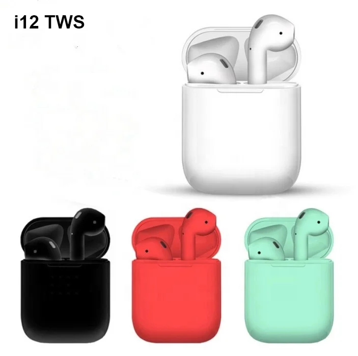 

Ready Stock Factory i12 tws Pop-Up Blue tooth Earphone Headphones With Touch Sensor Version 5.0 Wireless Earbuds