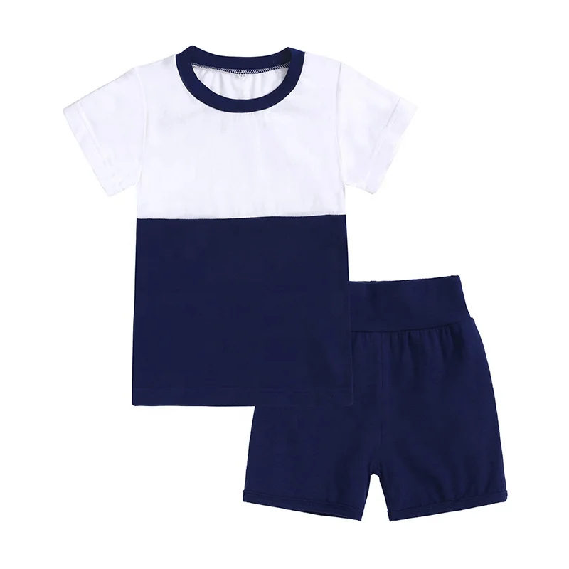 

Enssy summer new kid pajamas set cotton Short sleeve shorts suit boys girl pyjamas two piece set for kids