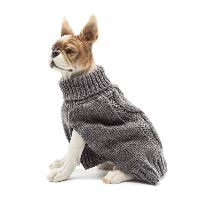 

2021 Manufacturer Wholesale Mixed Color Cable Knit Warm Soft Winter Sweater Pet Dog Clothes