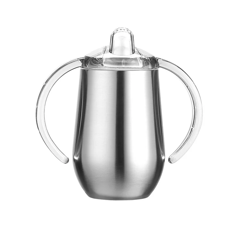 

Stainless steel sippy cup vacuum insulated kid tumbler with handle
