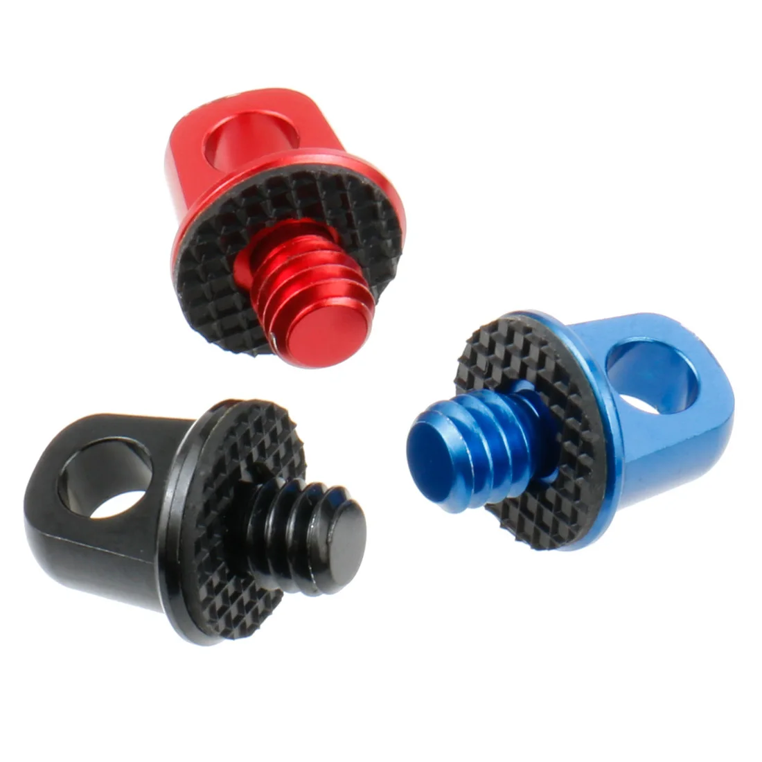 

Custom DSLR Tiny Short Stainless 1/4-20 Inch D-Ring Camera Mount Screw For Photo Studio Tripod Accessories, Black/blue/red