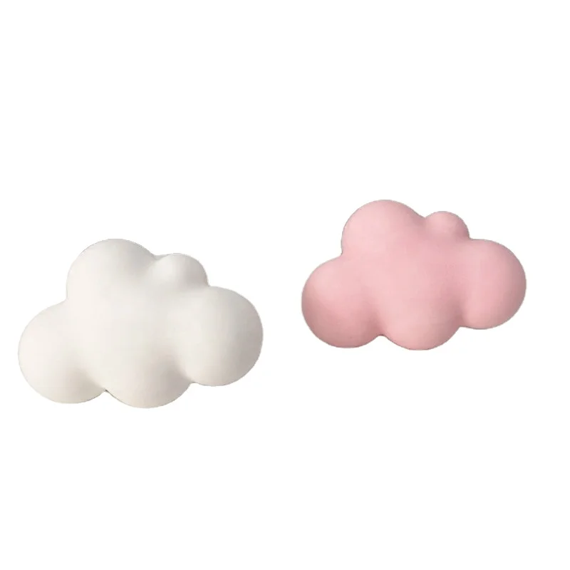 

New White Cloud Shaped Scented Ceramic Aroma Essential Oil Diffuser Stone Car Vent Clip Air Freshener