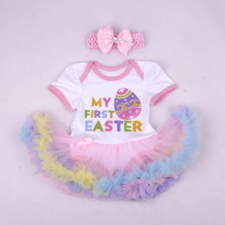 

Baby girl Easter Outfits Costume Baby Clothes Romper Kids Easter Dresses Girls