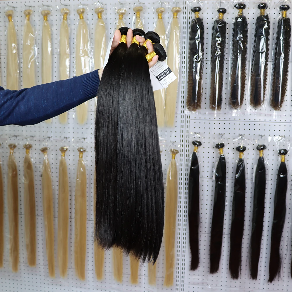 

HEFEI VAST cuticle aligned virgin straight hair bundles grade 10a brazilian human hair extension hair products for black women