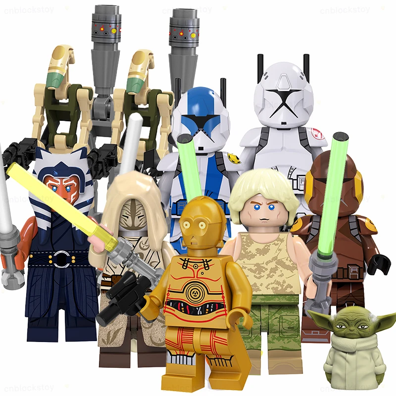 

SW Wars Model TV6106 Luke Skywalker Ahsoka IG88 Commander Trooper Mini Action Building Block Figure Collect DIY MOC Toy Juguetes