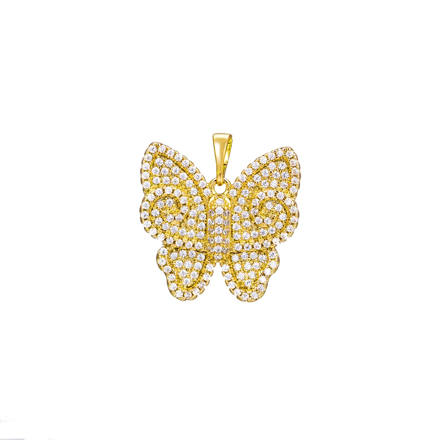 

36093 xuping luxury butterfly gold plated charm pendants fashion jewelry for ladies