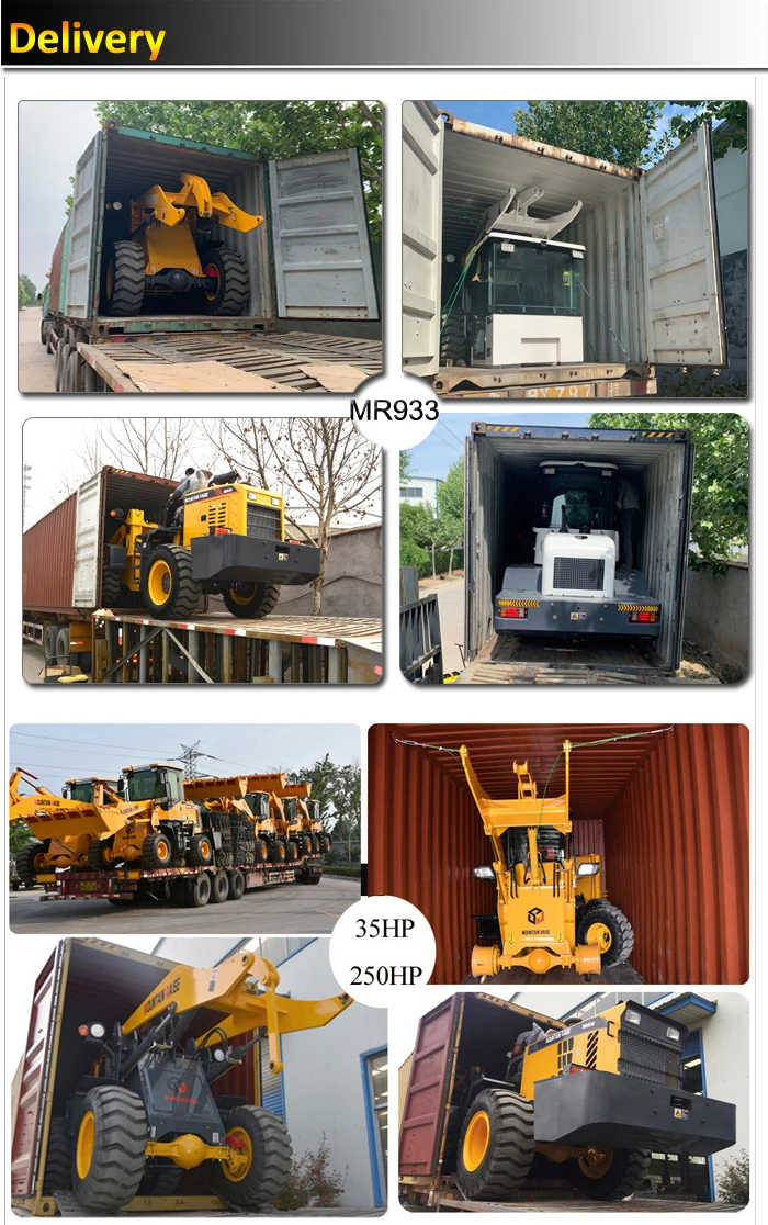 mr933 轮式装载机,运输需要 40 'hq 集装箱.