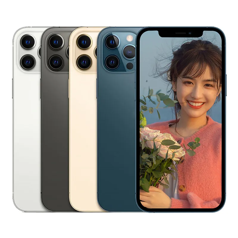 

Newest phone for iphone 12 series Unlocked used Mobile Phones OLED touch screen assembly Original iphone 12 pro max cell phone S