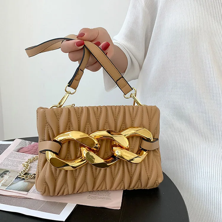 

Wrinkle Design Custom Crossbody Bag Women Pu Leather Crossbody Shoulder Bags For Women