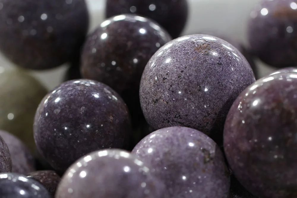 crystal balls wholesale natural lepidolite sphere with hot sale 