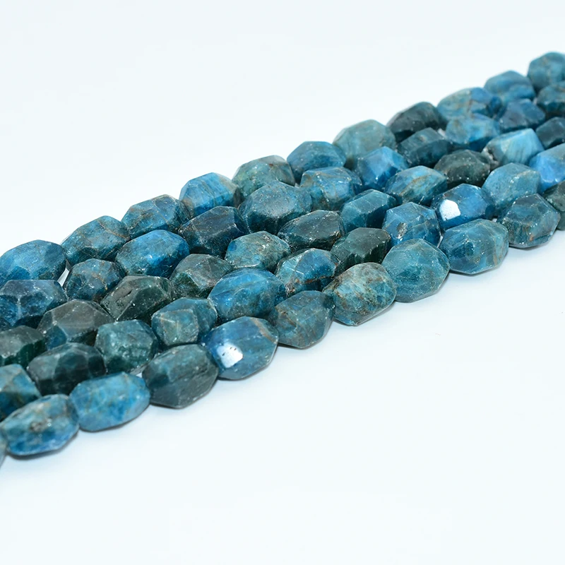 

NAPOLN Trade Insurance  Pyramid Shaped Apatite Gemstone Beads, Blue